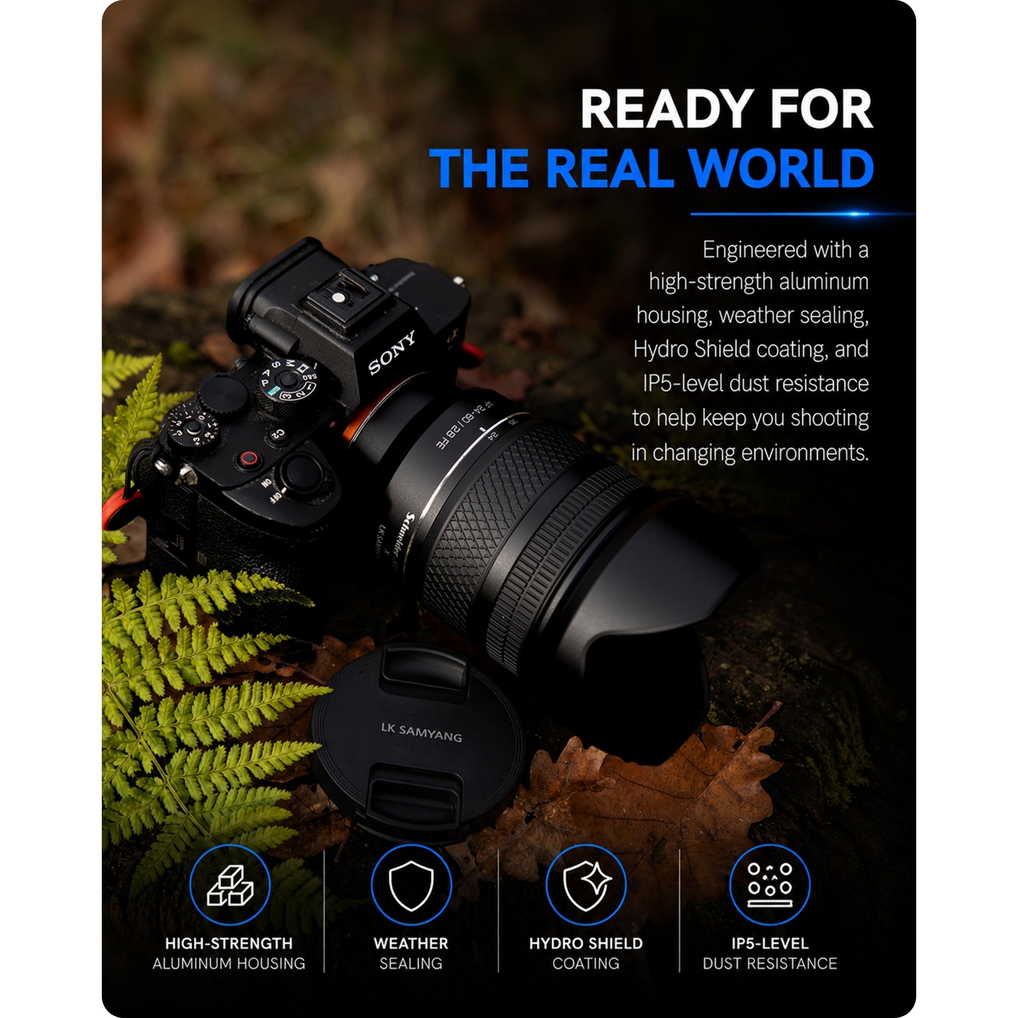 Samyang AF 24-60mm F2.8 FE Standard Zoom Lens for Sony E-Mount Full Frame Cameras